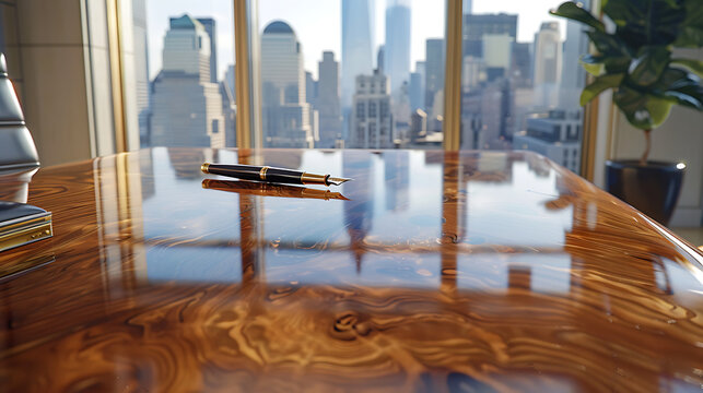 Office with a view of the city