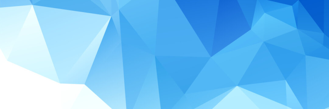 bright abstract background made of overlapping blue polygonal shapes with soft gradients, creating a fresh and airy visual effect.