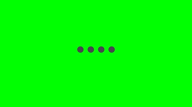 Incorrect PIN Try Again Error Message with Loading Dots Animation on Green Screen Background