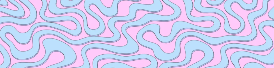 Cool Y2k Abstract Colorful Wavy Texture Vector Design Art. Groovy Psychedelic Rainbow Pattern. Trippy Pop Art illustration © t1m0n344