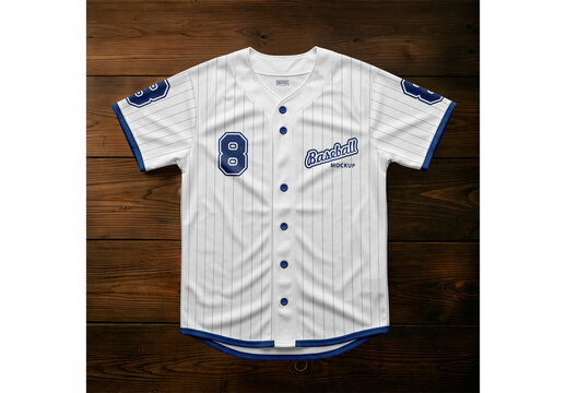 Baseball Jersey Mockup for Retail Display and Promotional Marketing
