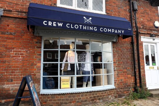 The front of the Crew Clothing Company store in Old Amersham, Buckinghamshire