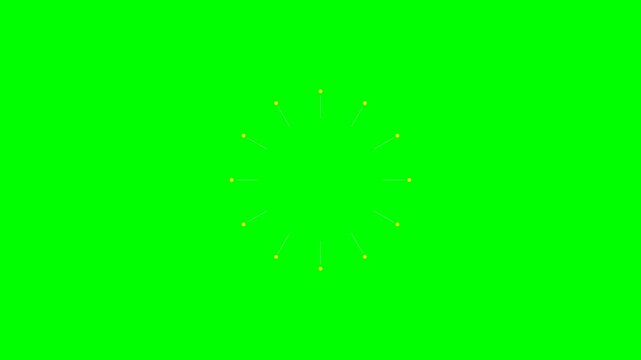 Minimalist graphic design featuring a stylized circular compass on green