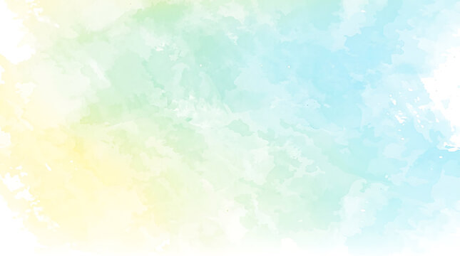 Soft watercolor sky with light pastel blend and gentle gradient