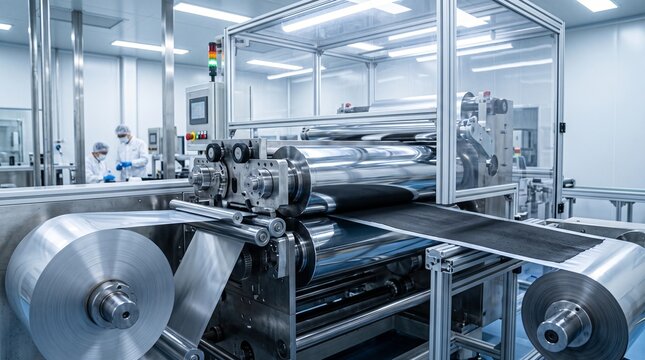 Solvent Free Dry Electrode Coating Line in Solid State Battery Factory