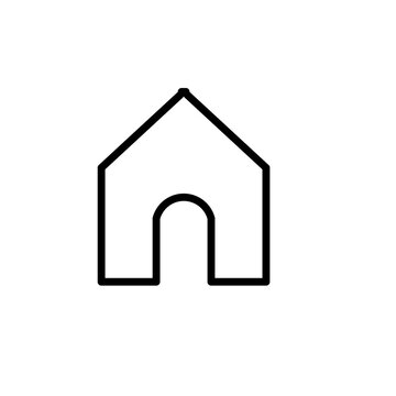 home icon on white background