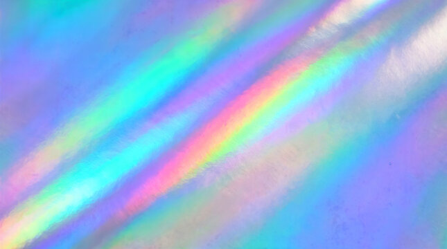 Holographic rainbow foil iridescent texture