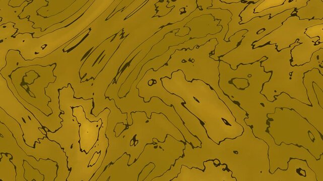 A looping seamless pattern featuring organic shapes and outlines in warm amber and brown tones.
