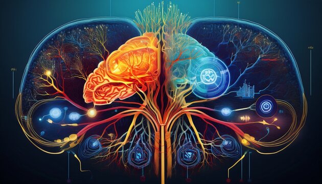 an infographic illustrates the sympathetic stress activation and parasympathetic calm regulation functions of the autonomic nervous system