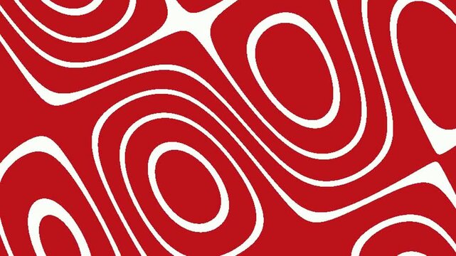 Minimalist red and white wave pattern abstract design for modern branding and digital backgrounds