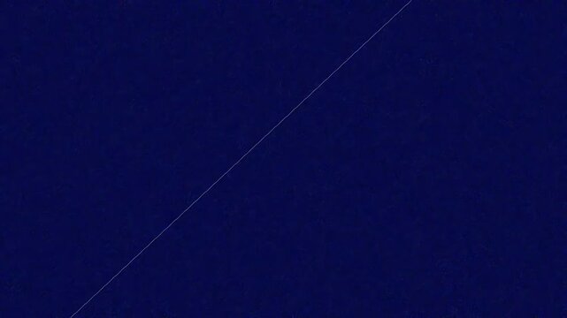Minimalist abstract animation featuring a thin glowing diagonal line crossing a dark blue background, modern technology concept, futuristic motion graphics, seamless digital backdrop