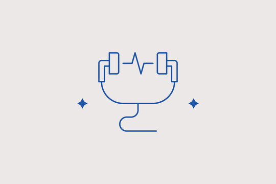 Lie detector polygraph line icon for interrogation. Vector illustration for security service, polygraph test, law enforcement, truth test.