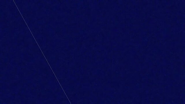Minimalist abstract animation featuring a thin glowing diagonal line crossing a dark blue background, modern technology concept, futuristic motion graphics, seamless digital backdrop