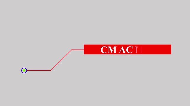 Animation of Callout, HUD UI elements on white color background. Animation of HUD elements with text "cm active". Callout futuristic hud animation digital white six pack on the white screen .