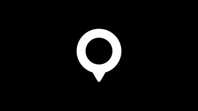 Map pointer icon set with pin symbols for navigation and location markers
