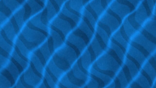 Abstract blue fabric texture with looping diagonal wave patterns