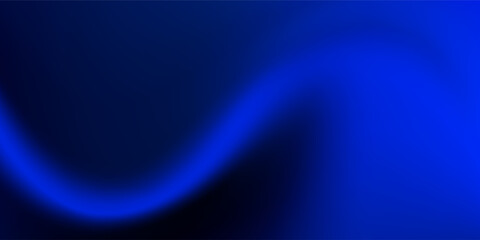 Fototapeta premium Deep blue ocean gradient wallpaper. Abstract deep dark navy underwater background. Night sky and deep water surface design. Blur sea backdrop for presentation, brochure, poster, banner. Vector