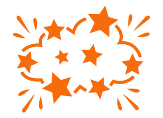 Comic book explosion speech bubble with stars and motion lines © VECTOR BUNDLE