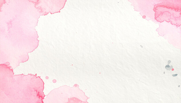 夏色淡いピンクの水彩にじみが入った生成り和紙の背景テクスチャ
Minimal Japanese washi paper texture with a soft pastel pink watercolor stain