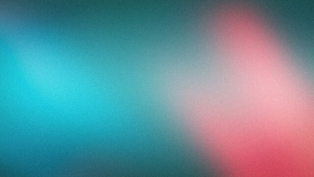 Blurred teal blue and soft pink abstract grainy background gradient with 4K resolution for wallpaper and banner