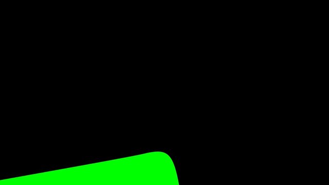 black filled hand drawn style archived stamp animation on a green screen background. Detailed technical vector style motion clip for editorial and corporate projects