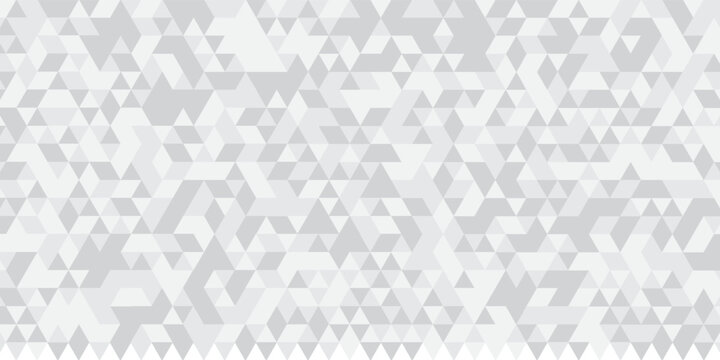 White triangle geometric pattern background, Geometric background made of triangles, Abstract geometric background. Vector 3d illustration