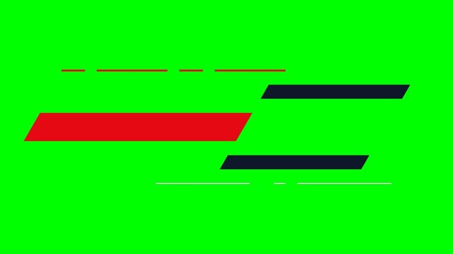 Minimalist graphic design featuring geometric bars on a vivid green background