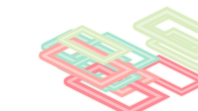 Monolithic Nano Engineered Neon Acrylic Paper Clip Cluster