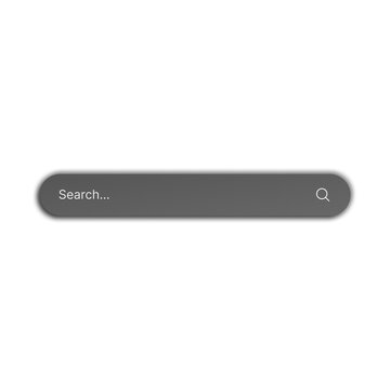 Modern Web Search Bar Input Field Vector Set with UI Buttons for Website Browser Navigation, App Interface Design, and Search Engine Queries isolated on transparent background png design