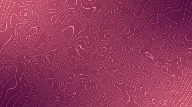 Abstract neon contour lines background animation, Background line wave liquid animated