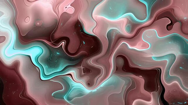 Abstract flowing marble pattern with layered soft curves and smooth fluid texture animation background