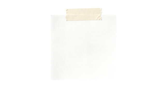 Sticky note reminder post it note paper isolated on white background