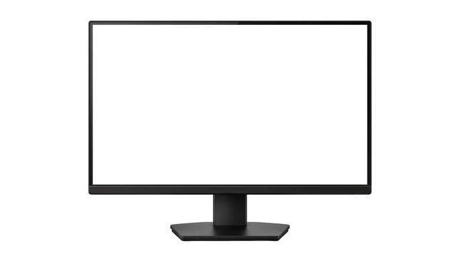 Composite frame for LCD display or LCD TV isolated on transparent background