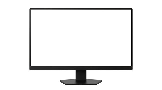 Composite frame for LCD display or LCD TV isolated on transparent background