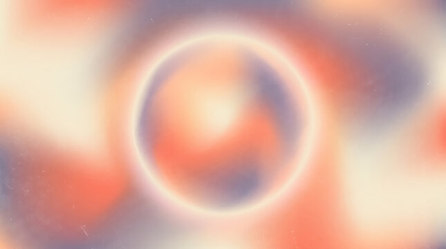 Radiant Orange Ring Glow Abstract Warm Halo Light Background