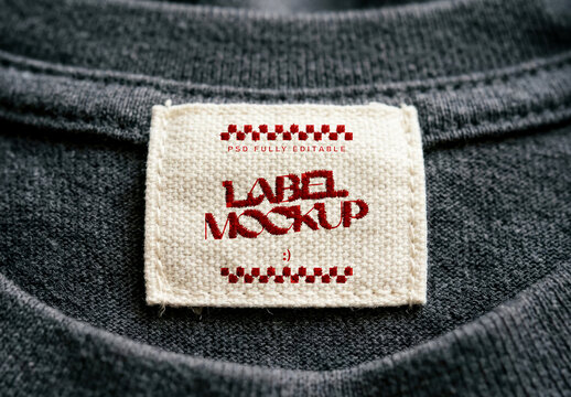 Clothing Label Tag Mockup