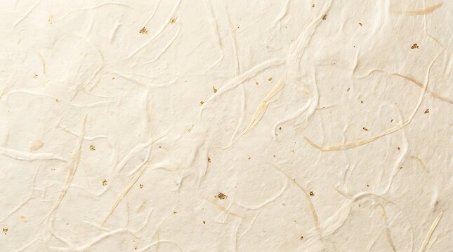 Cream handmade mulberry paper texture with natural fiber inclusions off white handmade mulberry