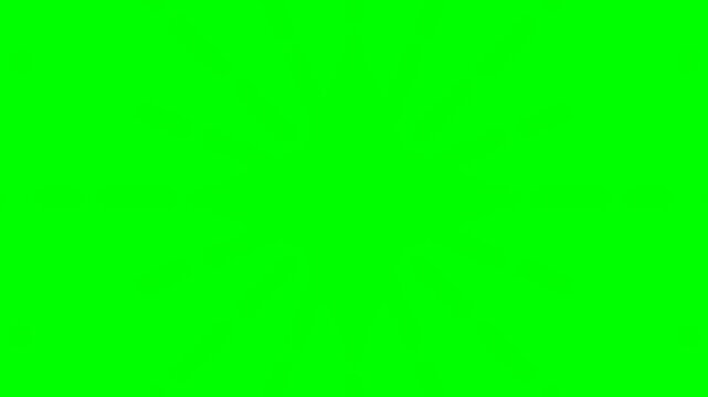 A vibrant yellow starburst pattern set against a solid bright green background