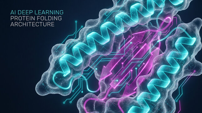 AI Driven Protein Folding Structure Alpha Helix Computational Biology