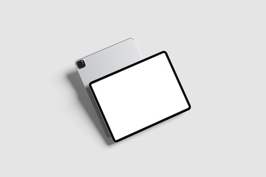 Blank Tablet Mockup - 3D Illustration