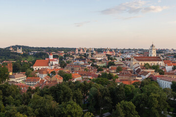 Fototapeta premium Panoramic view to Vilnius, Lithuania