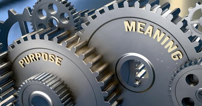 Purpose is a power gear of meaning. It's the driving force in the Meaning Engine. Purpose sets meaning in motion. No AI, created by humans for humans.