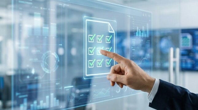 AI document review system shows approval and reject detection for automation in business process control