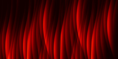 Dramatic abstract red background featuring vertical glowing waves resembling theatrical curtains for striking visual designs. © Fajri Mulia Hidayat