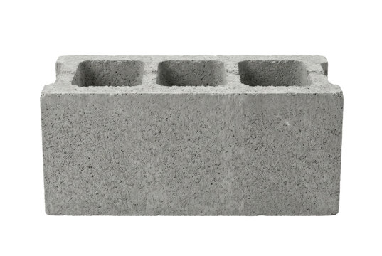 Gray concrete cinder block material