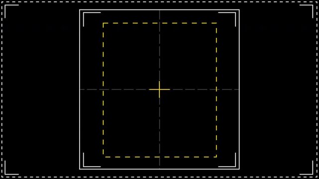 Screen Crop Guide Overlay Pack, Animated Aspect Ratio Frames with Alpha Channel for Video Editing