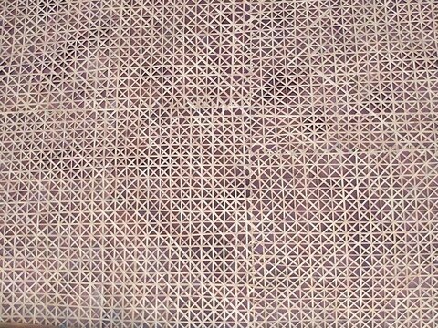 Close Up of Natural Woven Fabric Fibers with Intricate Textured Pattern