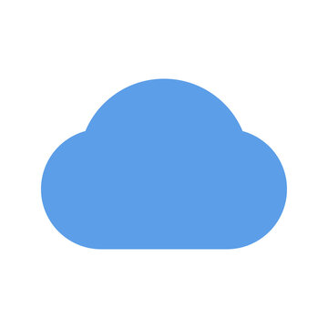 Solid blue cloud