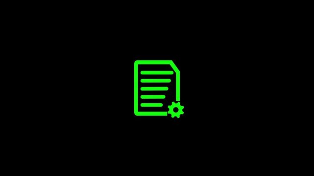 Policy updated notification, Corporate compliance, new rules implementation, governance management, regulatory change, and digital documentation on black background. 4k video