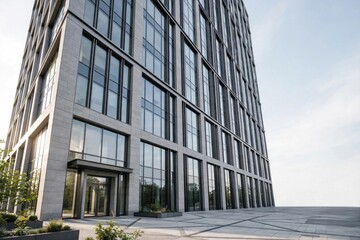 Obraz premium Modern High-Rise Office Building Exterior